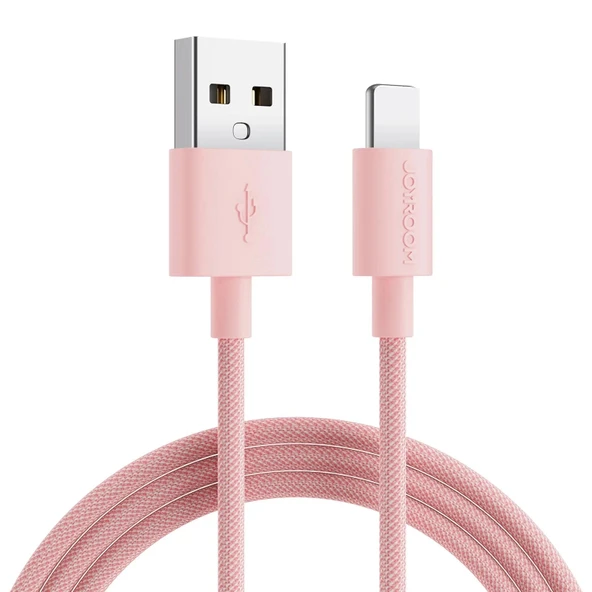 Joyroom İphone USB Renkli Yanmaz Silikon Data Şarj Kablosu - Resim 3