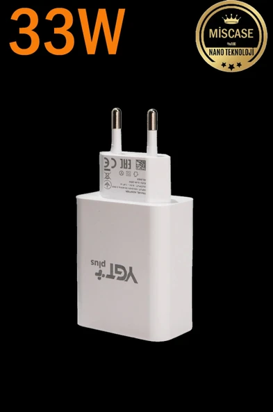 33w Turbo Şarj Özellikli USB + PD Şarj Aleti ürün görseli 1