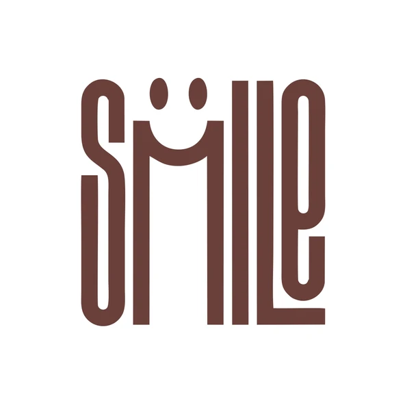 Smile Sticker  17x17 Cm Kahverengi ürün görseli 1