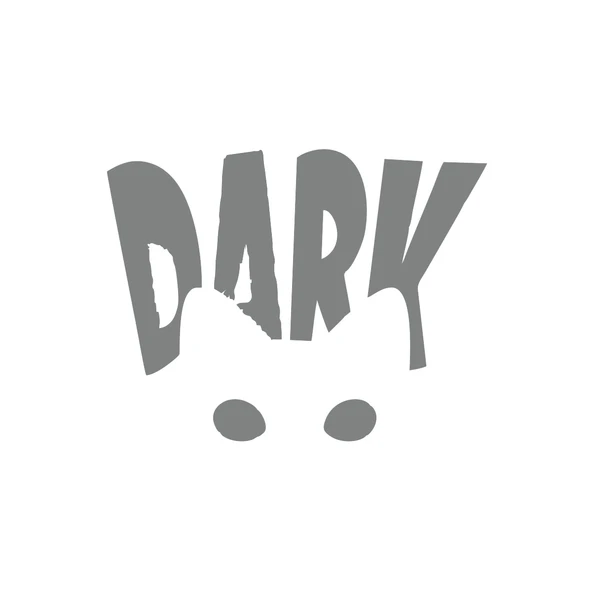 Dark Kedi Sticker 17x17 Cm Gri ürün görseli 1