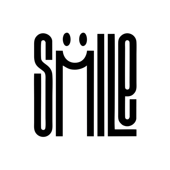 Smile Sticker 17x17 Cm Siyah ürün görseli 1