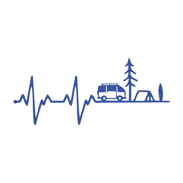 Ritim Karavan Sticker17x17 Cm Mavi ürün görseli 1