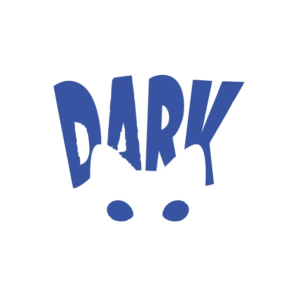 Dark Kedi Sticker 17x17 Cm Mavi ürün görseli 1
