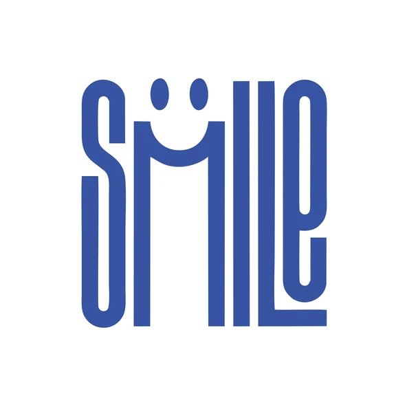Smile Sticker  17x17 Cm Mavi ürün görseli 1