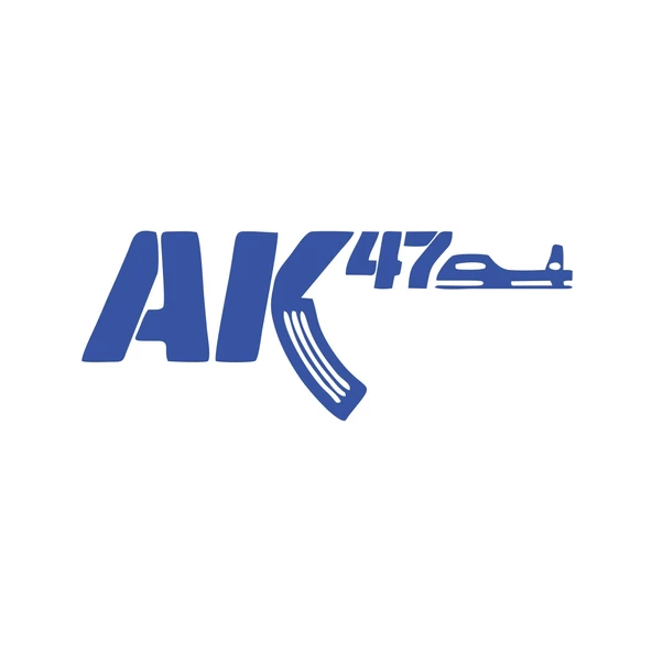 ak47 sticker17x17 Cm Mavi ürün görseli 1