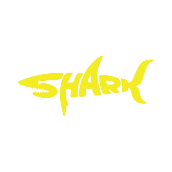 Shark Köpek Balığı Sticker 17x17 Cm Sarı ürün görseli 1