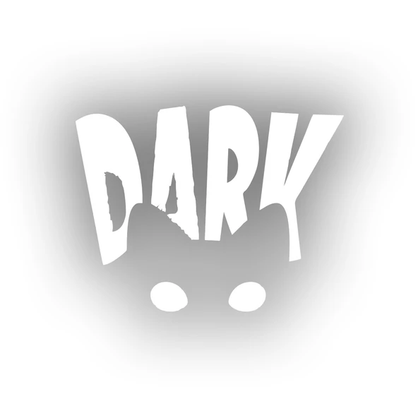 Dark Kedi Sticker 17x17 Cm Beyaz ürün görseli 1
