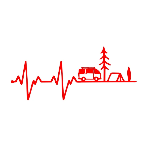 Ritim Karavan Sticker17x17 Cm Kırmızı ürün görseli 1