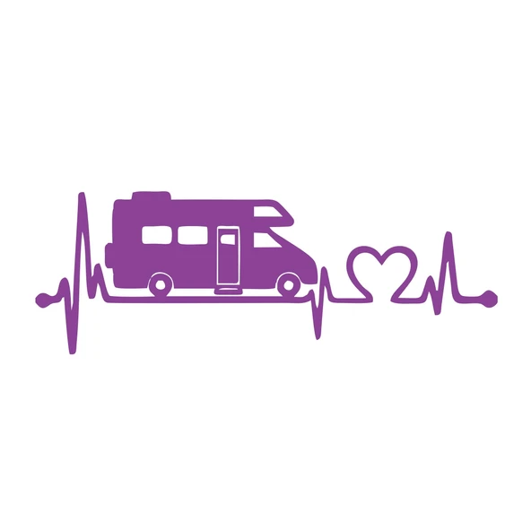 Ritim Karavan Sticker 17x17 Cm Mor ürün görseli 1
