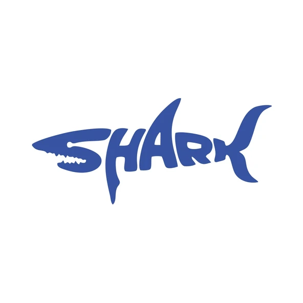 Shark Köpek Balığı Sticker 17x17 Cm Mavi ürün görseli 1