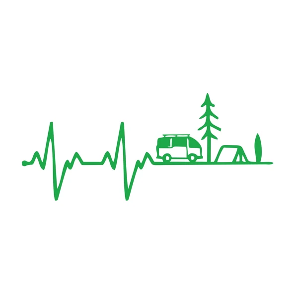Ritim Karavan Sticker17x17 Cm Yeşil ürün görseli 1