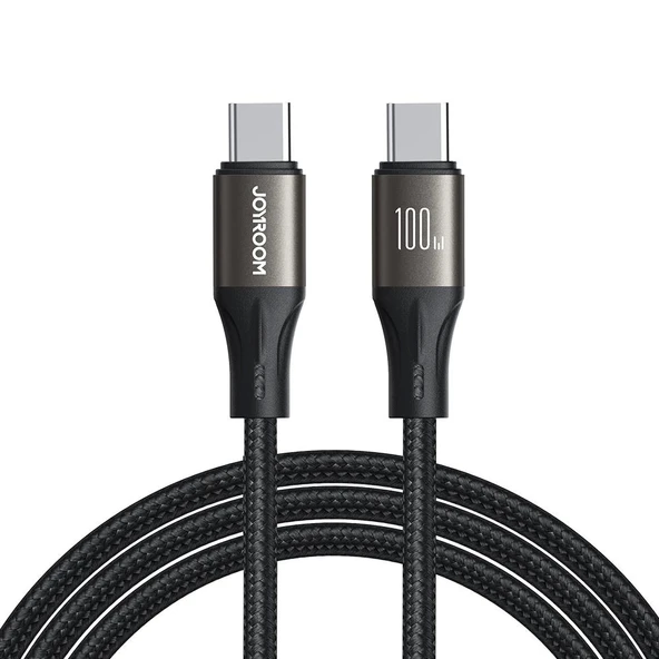 Joyroom 100W Type-C-Type-C Metal Hızlı Şarj Kablosu 1.2 Metre ürün görseli 1