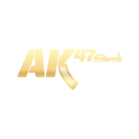 ak47 sticker17x17 Cm Gold ürün görseli 1