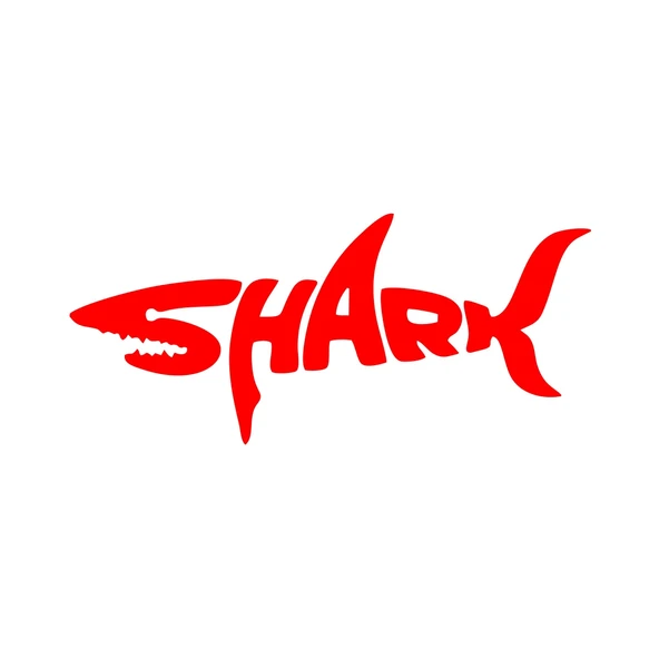 Shark Köpek Balığı Sticker 17x17 Cm Kırmızı ürün görseli 1