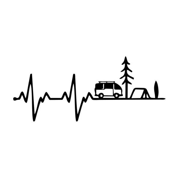 Ritim Karavan Sticker17x17 Cm Siyah ürün görseli 1