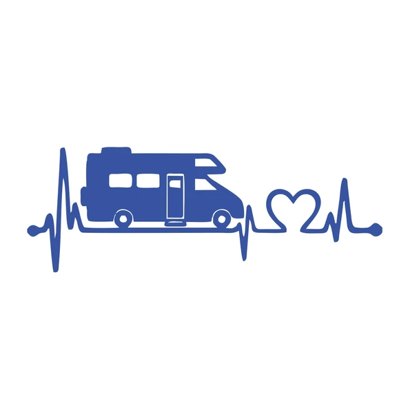 Ritim Karavan Sticker 17x17 Cm Mavi ürün görseli 1