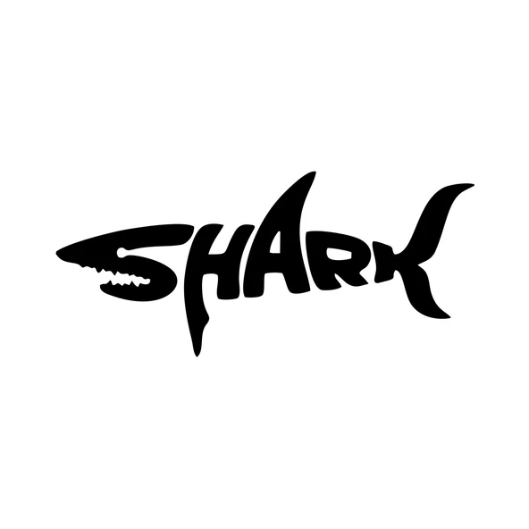 Shark Köpek Balığı Sticker 17x17 Cm Siyah ürün görseli 1