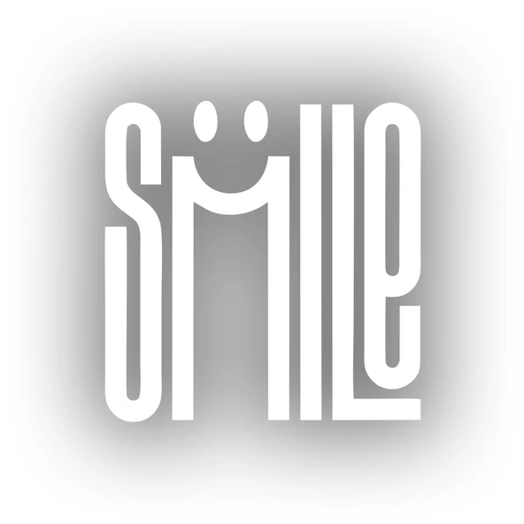 Smile Sticker  17x17 Cm Beyaz ürün görseli 1