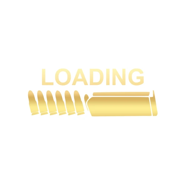 Şarj*r Yükleniyor Sticker17x17 Cm Gold ürün görseli 1