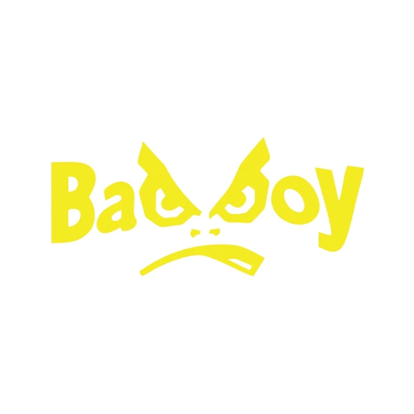 Badboy Kötü Çocuk Sticker17x17 Cm Sarı ürün görseli 1