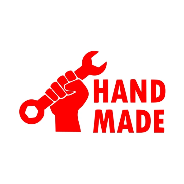Hand Made Anahtar El Yapımı Sticker17x17 Cm Kırmızı ürün görseli 1