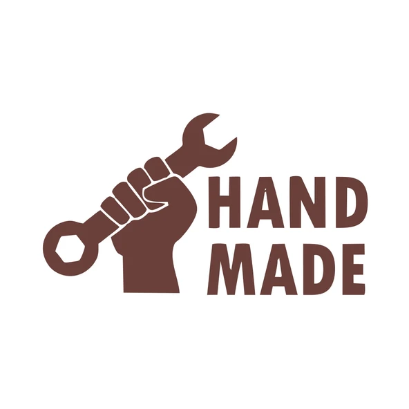 Hand Made Anahtar El Yapımı Sticker17x17 Cm Kahverengi ürün görseli 1