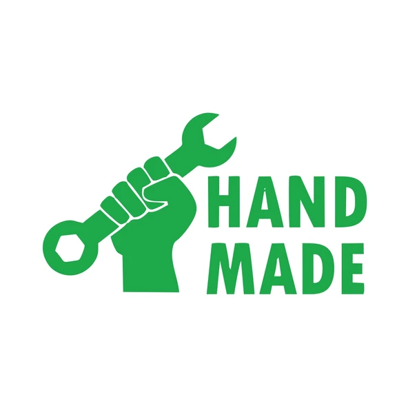 Hand Made Anahtar El Yapımı Sticker17x17 Cm Yeşil ürün görseli 1