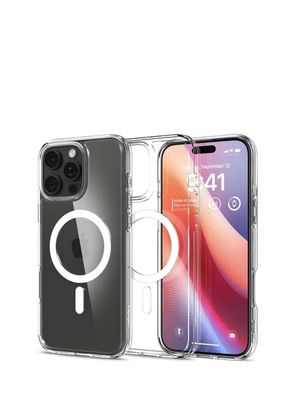 iPhone 16 Pro Max Kılıf Crystal MagSafe Özellikli Şeffaf ürün görseli 1