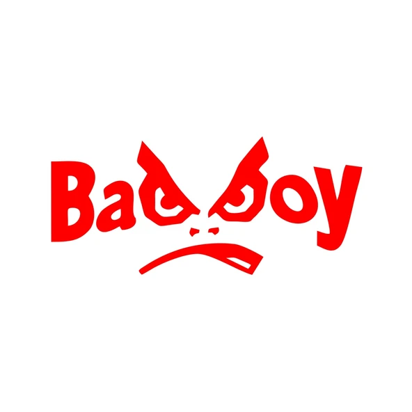 Badboy Kötü Çocuk Sticker17x17 Cm Kırmızı ürün görseli 1