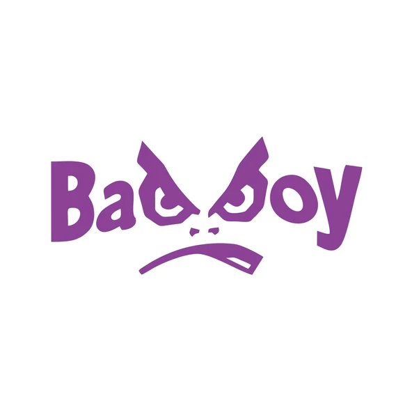 Badboy Kötü Çocuk Sticker17x17 Cm Mor ürün görseli 1
