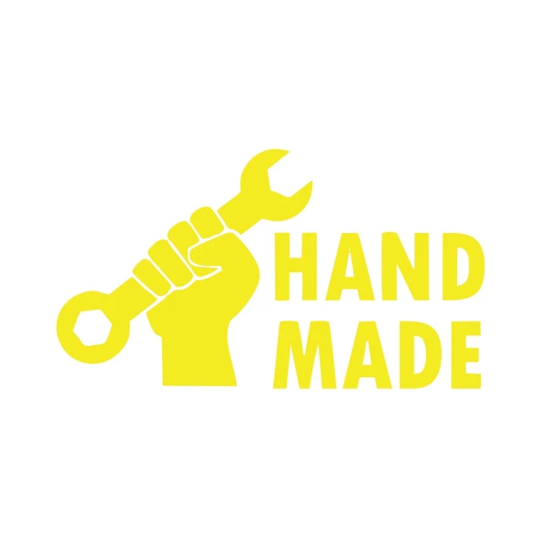 Hand Made Anahtar El Yapımı Sticker17x17 Cm Sarı ürün görseli 1