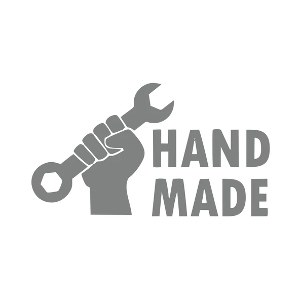 Hand Made Anahtar El Yapımı Sticker17x17 Cm Gri ürün görseli 1