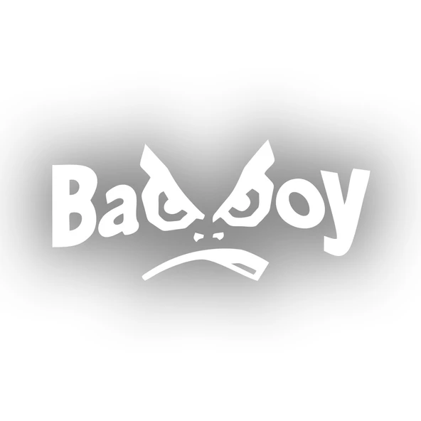 Badboy Kötü Çocuk Sticker17x17 Cm Beyaz ürün görseli 1
