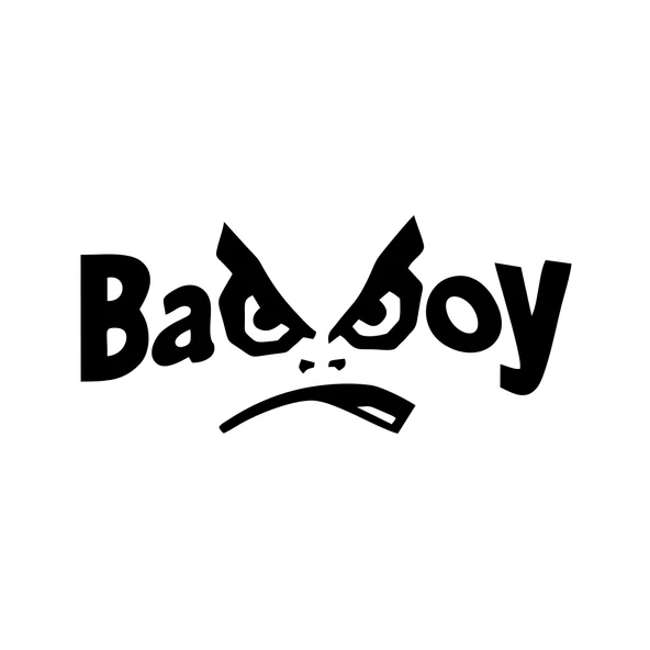 Badboy Kötü Çocuk Sticker17x17 Cm Siyah ürün görseli 1