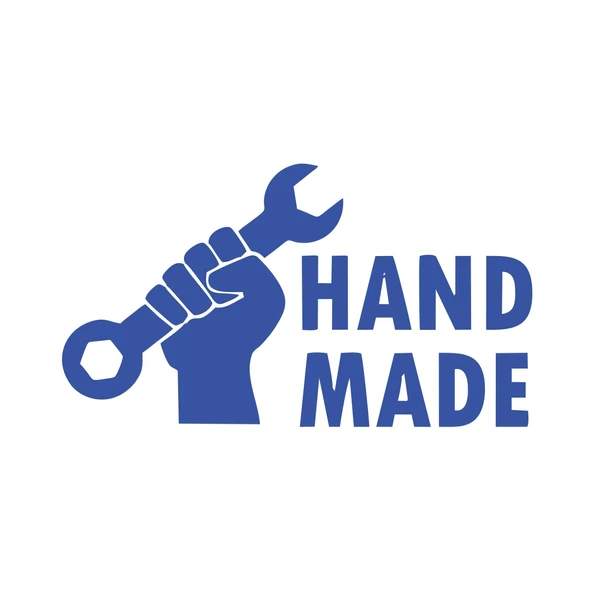 Hand Made Anahtar El Yapımı Sticker17x17 Cm Mavi ürün görseli 1