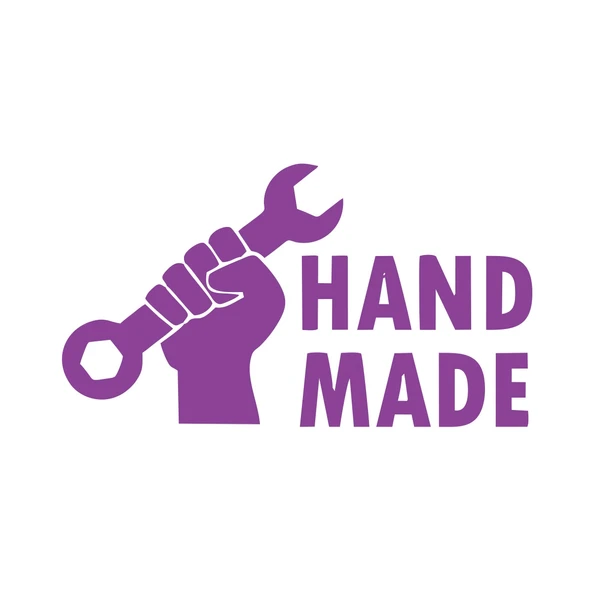 Hand Made Anahtar El Yapımı Sticker17x17 Cm Mor ürün görseli 1