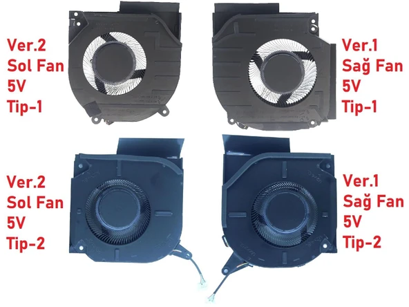 Hp Omen 16-wf0030nt 7Q7Y3EA Fan V1 (Sağ Fan) 5V Tip1 ürün görseli 1