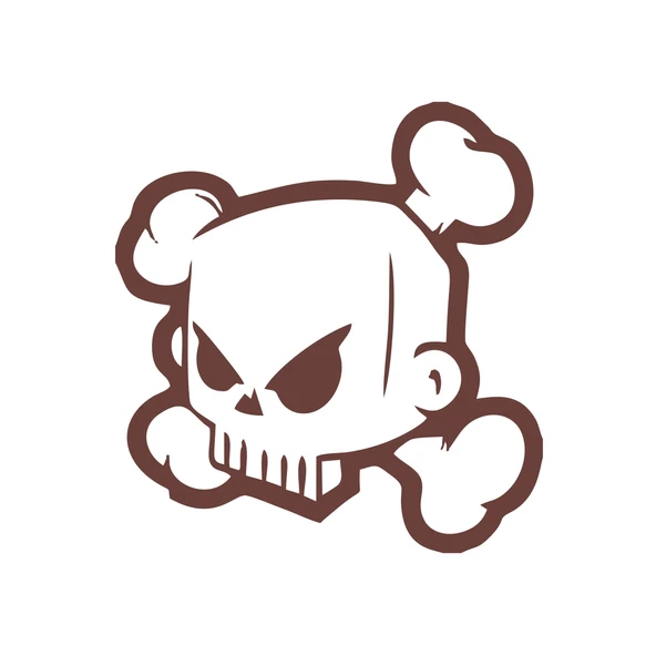 Kuru Kafa Sticker 17x17 Cm Kahverengi ürün görseli 1