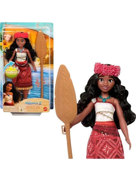 Disney Moana 2 Şarkı Söyleyen Moana Aksesuarlı Prenses Moana Bebek JBT37 ürün görseli 1
