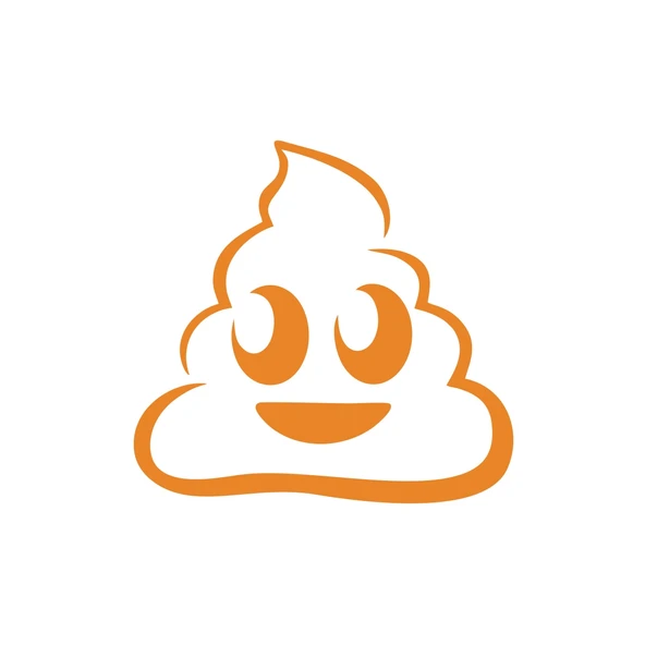 Sevimli Gülen B*k Emoji Sticker17x17 Cm Turuncu ürün görseli 1