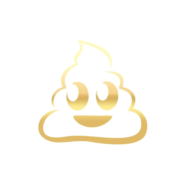 Sevimli Gülen B*k Emoji Sticker17x17 Cm Gold ürün görseli 1