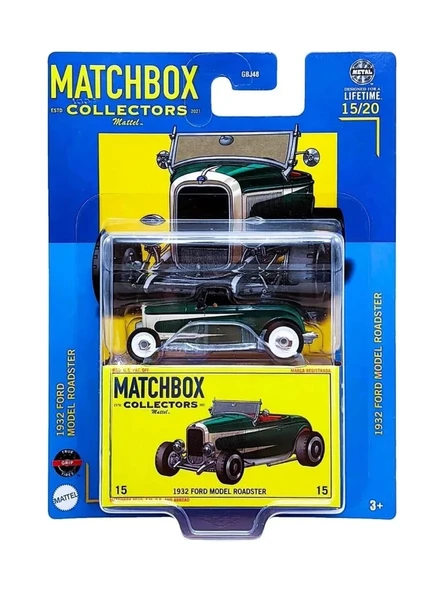 Matchbox Koleksiyon Araçlar Koleksiyon Araçlar GBJ48 - HLJ71 1932 Ford Model Roadster ürün görseli 1