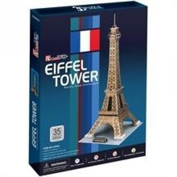 Cubic Fun 3D 35 Parça Puzzle Eyfel Kulesi - Fransa - Resim 5