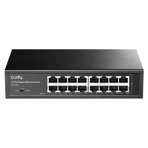 Cudy GS1016 16 Port 10/100/1000 Mbps Gigabit Switch ürün görseli 1