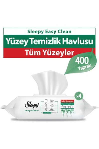 Sleepy Easy Clean Yüzey Temizlik Havlusu 100 x 4 ürün görseli 1