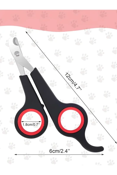 SPRENDA Küçük Irk Köpek Kedi kuşlar İçin Kaymaz Saplı Paslanmaz Çelik Evcil Hayvan Pati Bakım Tırnak Makası ürün görseli 1