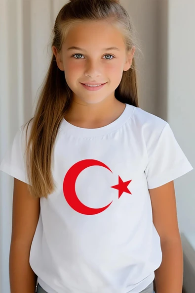 Dode Flora Çocuk Ay Yıldız Hilal Baskılı Tişört ürün görseli 1