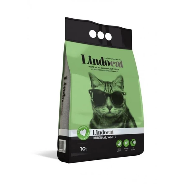 Lindo Cat Original White Kedi Kumu ( Kokusuz ) İnce Taneli 10 Lt ürün görseli 1