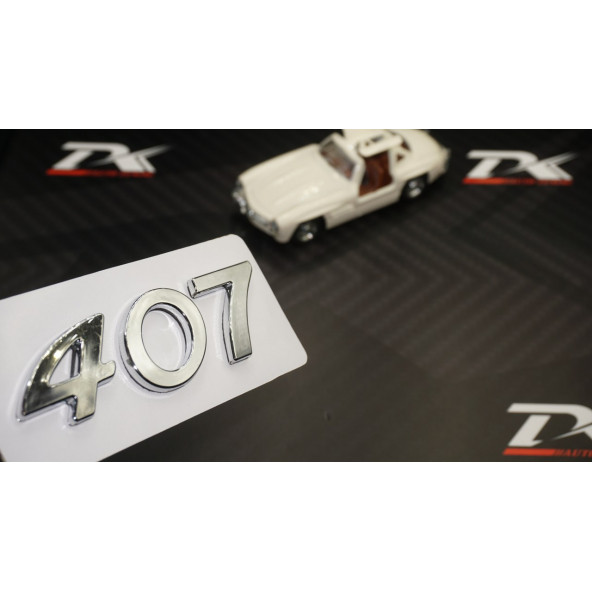 Peugeot 407 Bagaj Krom ABS 3M 3D Yazı Logo Amblem ürün görseli 1