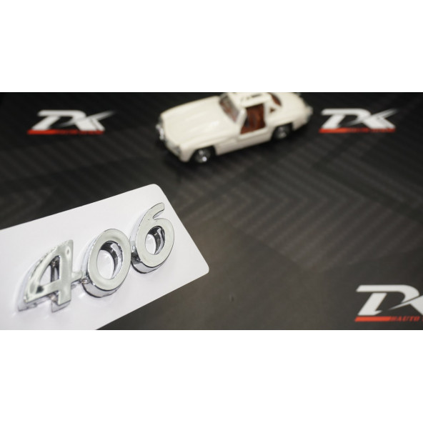 Peugeot 406 Bagaj 3M 3D Krom ABS Logo Amblem ürün görseli 1